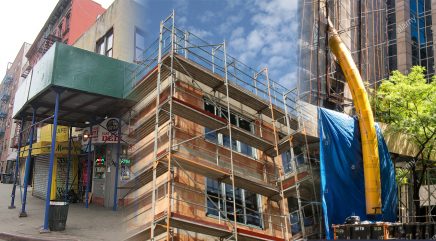 NYC DOB shed permits scaffold